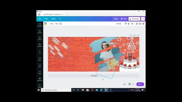 How to design BIRTHDAY CARD for SOCIAL MEDIA with CANVA