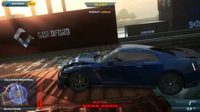 Nissan GTR Glitch in Need for speed most wanted 2012