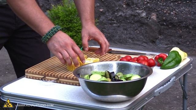 Овощной шашлык веганская еда