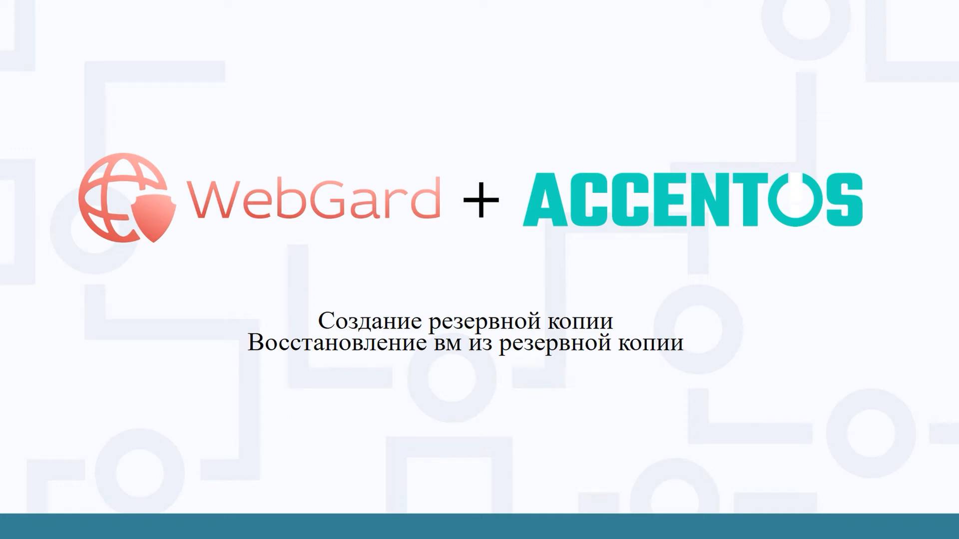 Создание резервной копии WebGard 2.0 в AccentOS