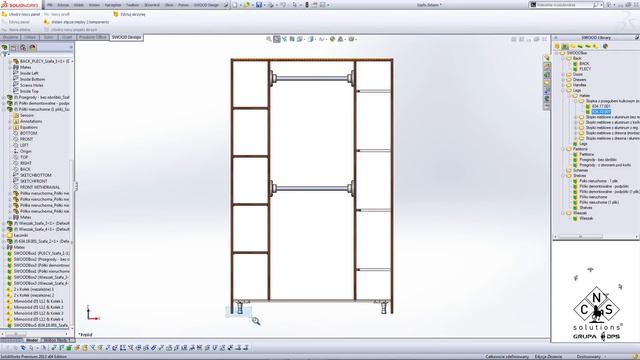 SWOOD - projektowanie mebli w SOLIDWORKS