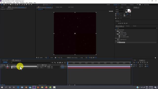 Create basic starfield background for fulldome compositing