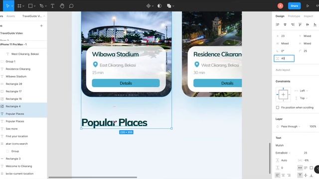 Travel App Studycase || Mobile App Design FREE Figma Tutorial