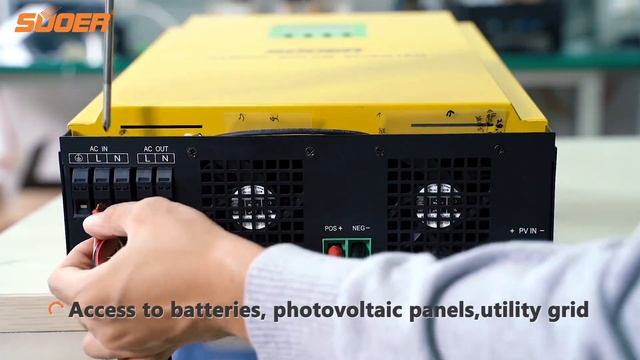 Suoer VMS 48V 5KW  High Frequency Hybrid Solar Inverter installation
