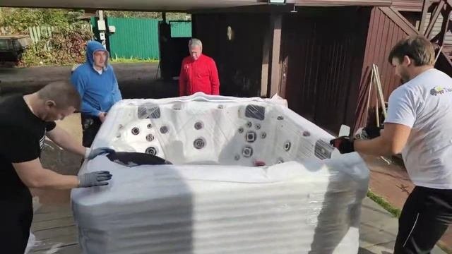 Доставка  и установка гидромассажного Спа Бассейна Jazzi Pool Alabama магазином Бассейны-спа.рф