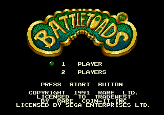 Battletoads | intro Sega Mega Drive (Genesis).