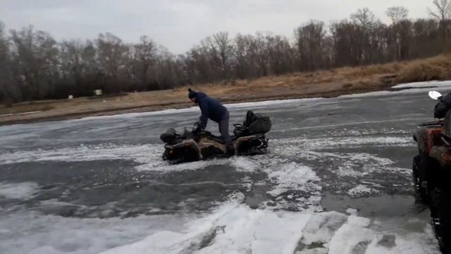 открытие квадро сезона.ледяной плен.