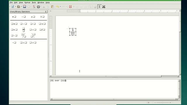 Remove border of a (math) formula in LibreOffice Writer
