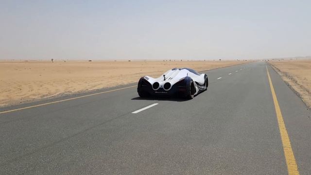 Devel Sixteen playing in the desert on low boost (20% Throttle)