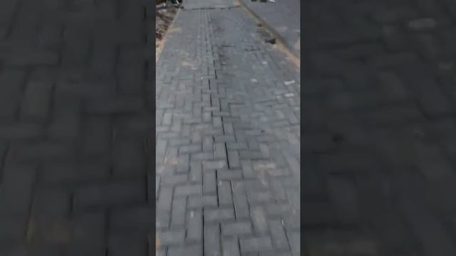 ПН TV: На улице Карпенка из-за дождя просела недавно уложенная тротуарная плитка