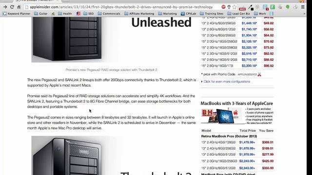 Worlds First Thunderbolt 2 Drive - Pegasus2