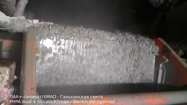 ПАА + силикат ХМАО Ганькинская свита / PHPA mud + silicate KhMAO Gankin set (gumbo)