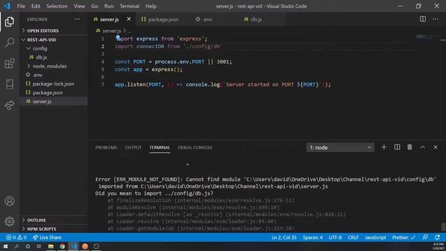 Making a REST API w/ Express, MongoDB, Node || Part 2 - Setting Up MongoDB + User Model