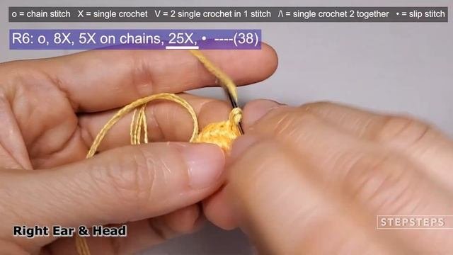 [Crochet] Tutorial - Standing/Hanging Cats Amigurumi [Part 3-Head & Finishing]
