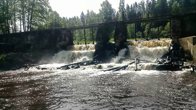 плотина старой финской ГЭС