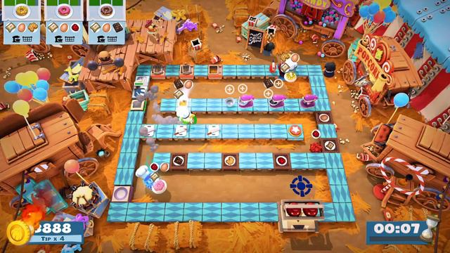Overcooked 2 Switch Carnival 3-1 Trio 4152 (Jess, amy & chicken)