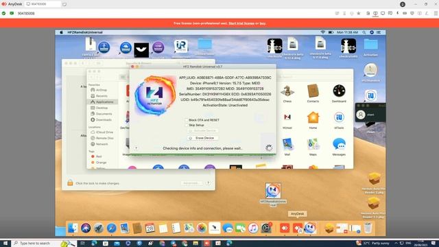 HFZ UNIVERSAL Bypass 7-7P IOS15( Sim Working ) [If device sim locked not supported] for MacBook