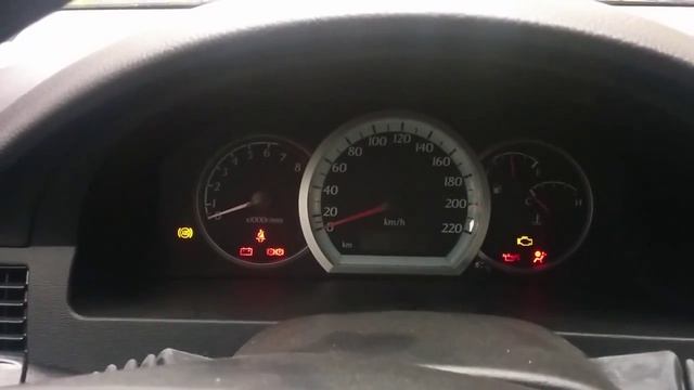 Daewoo Gentra - Первый запуск после первой ночи вне салона (на улице ноль)