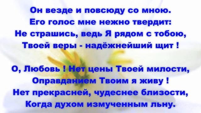 Со Христом я надеждой повенчанна. Елена Ваймер