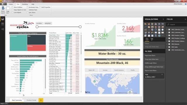 5.19. Adding Report  Bookmarks | Visualizing Data with Report | Power BI Desktop