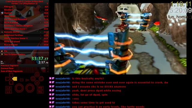 Crash Bandicoot 2: Cortex Strikes Back (PS2) Speedrun: Any% (No Game Over Abuse) - 1:06:47