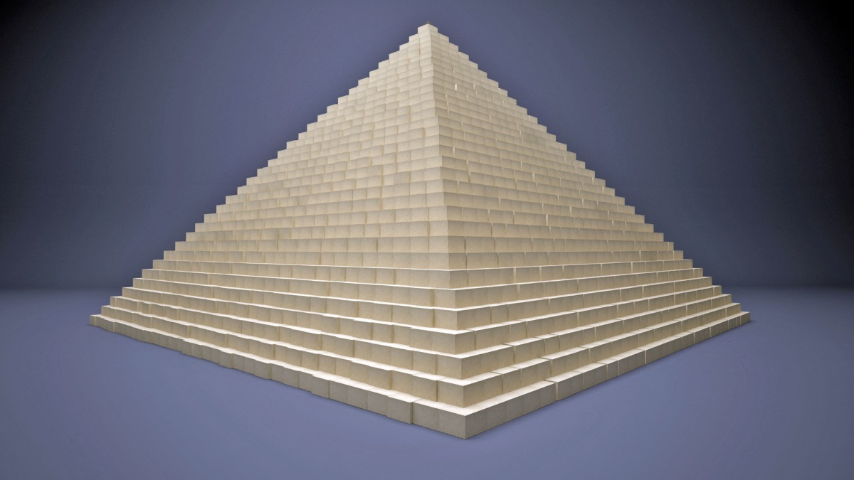 3д пирамида Хеопса