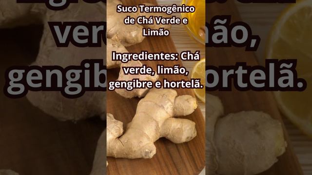Suco Termogênico de Chá Verde e Limão