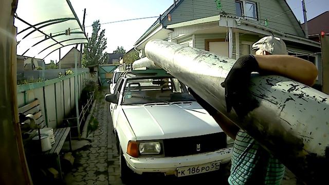 Плот компоновка на багажнике Москвича 2141 подготовка к рыбалке