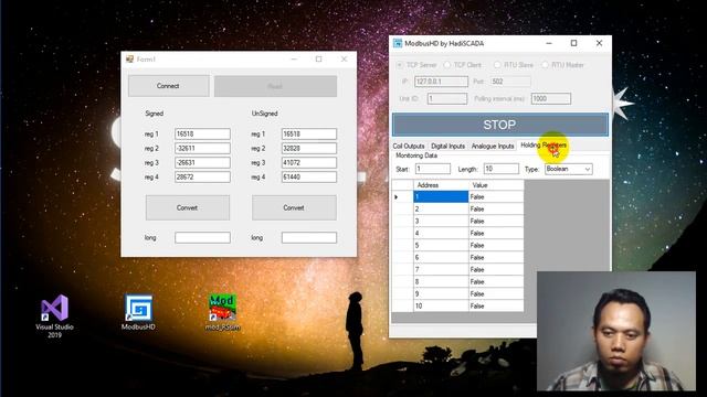 Sharing Sourcecode : Modbus QW to Double - C#