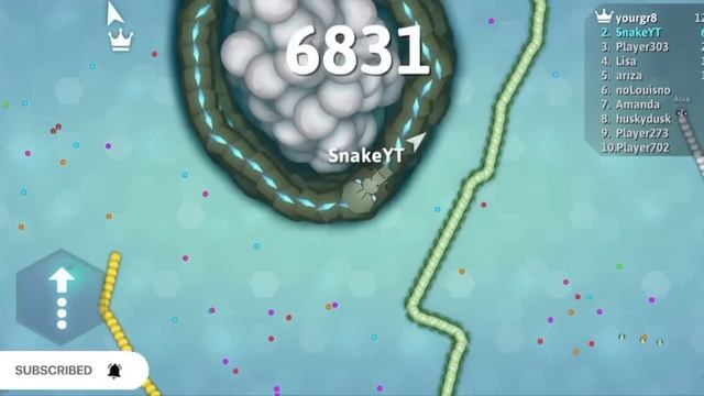 Snake.Io Pro Giant Snake Vs Troll Tiny Snake! Epic Snakeio Gameplay