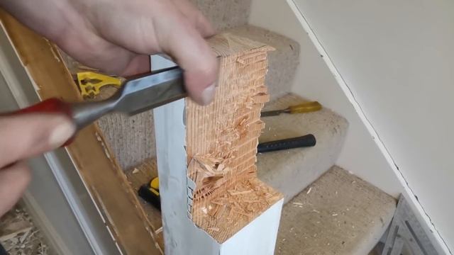 Reinstalling handrail & spindles pt1 - Newel posts