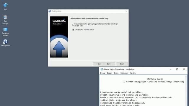 Navigasyon (Garmin) Harita Güncelleme