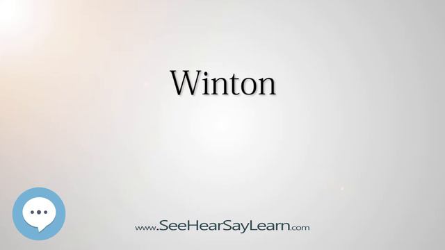 Winton (How to Pronounce Cities of the World)💬⭐🌍✅