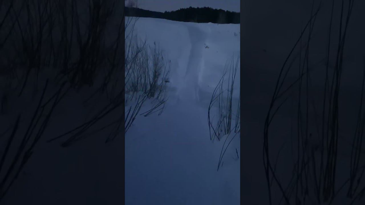 Закат с луной