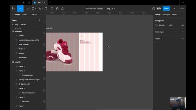 Day 2 of 100 days of Design, Check Out Designs Daily UI