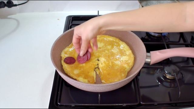 Очень быстрый и сытный завтрак. Яйцо с начинкой