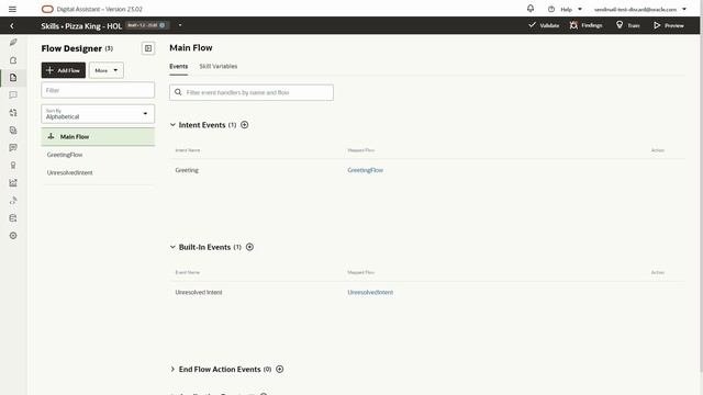 ODA Quick Start : Visual Flow Designer