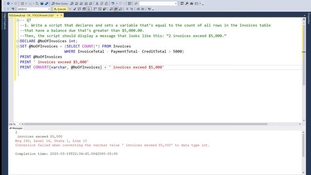MGIS 4330: Quiz 7 Scripts demo