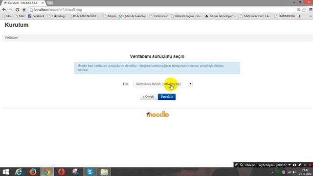 Moodle Kurulumu