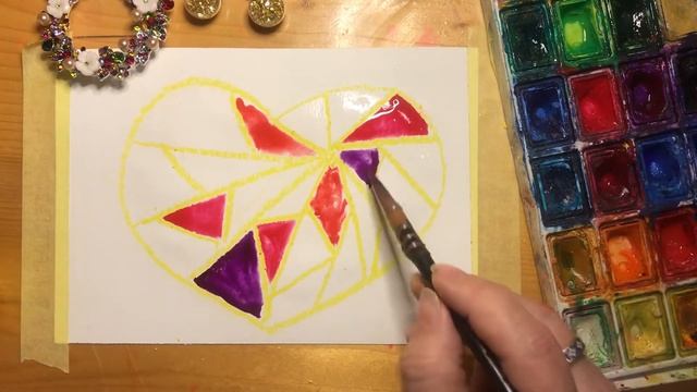 Сердце. Открытка для любимых. Нарисовать  красивое сердечко с малышами