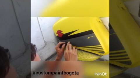 pintura Tanque de MOTO ? SUZUKI DR 650? #custompaintbogota