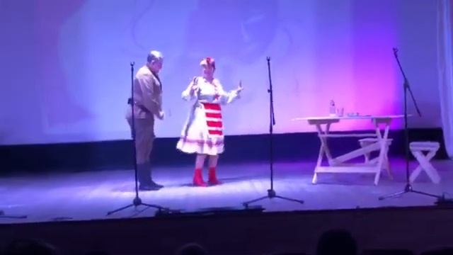 Церемония открытия года Театра  Елена Палениене и Олег Фролова исполнением отрывка из оперетты «Сва