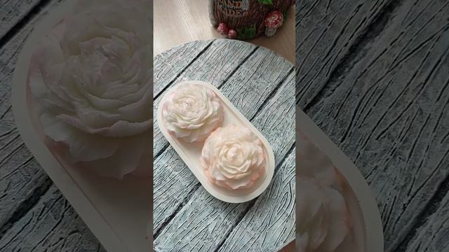 Свечи  Пионы своими рукамиCandles Peonies do it yourselfshorts