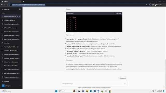 Split values of a python dataframe into multiple rows