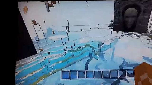Minecraft PS3 Skyrim World- clear block glitch!