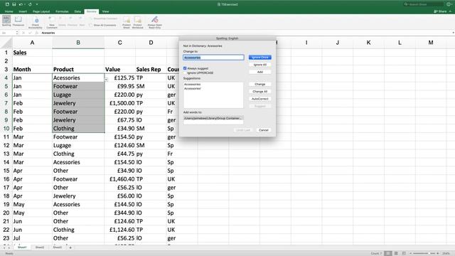 AAT Level 3 Osborne Books Excel Chapter 5 Exercise 2 Stage 1