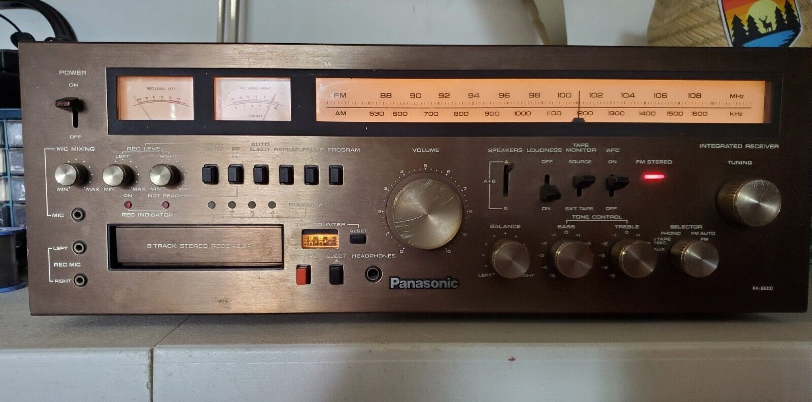 AM-FM–приемник Panasonic - RA 6600 с 8 дорожками-Япония-1976-год