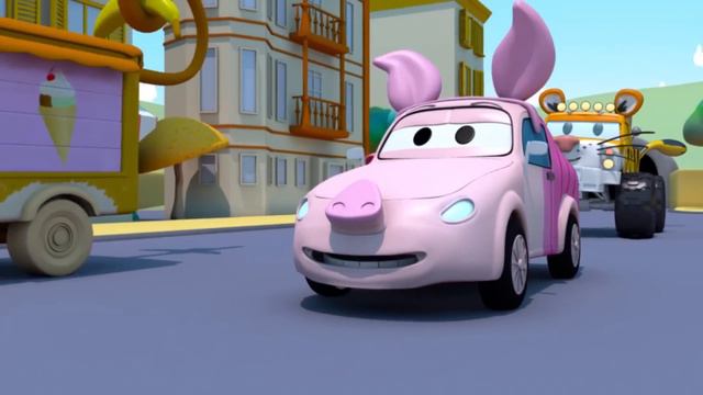 Train for kids -  Water for the waterpool - Franck the fire truck  - Troy The Train in Car City