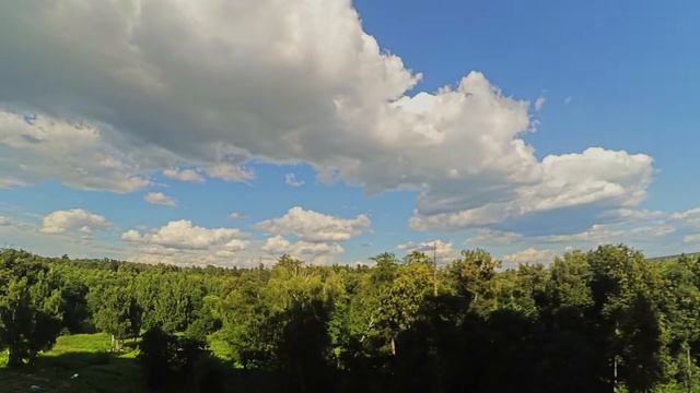 МО Люберцы ул.Вертолетная вид из окна таймлапс 20170723