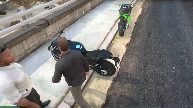 Franklin Surprised Ahmed | Ninja ZX 10 R VS  Honda CBR 1000rr | GTA 5 | Urdu | Leon Gaming